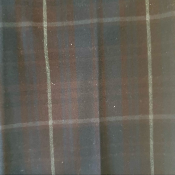 NWT! Express Columnist Dark Blue Plaid Barely Boot High Rise Pants in 12 Short - Picture 10 of 10